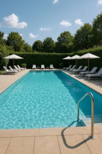 مسبح نظيف تماما من شركة تنظيف مسابح