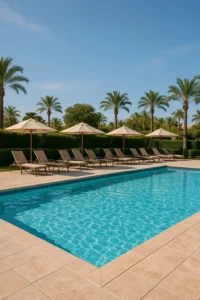 مسبح نظيف تماما من شركة تنظيف مسابح