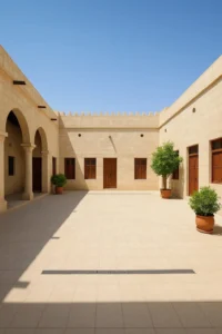 حوش نظيف تماما بعد تنظيفة