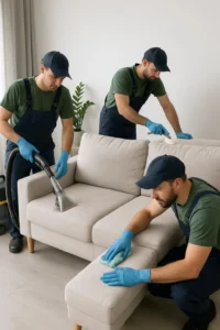 فريق مدرب من شركة تنظيف كنب